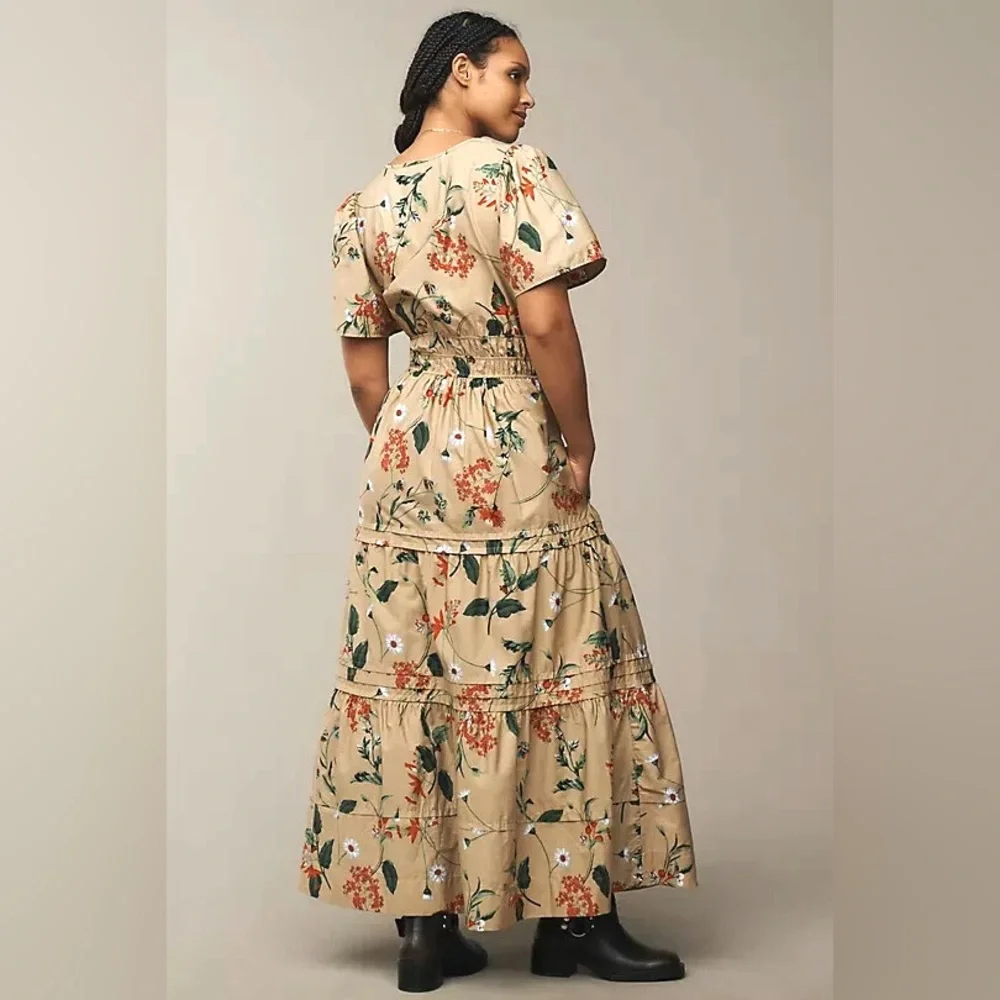 Anthropologie The Somerset Maxi Floral Dress Size L - Picture 2 of 8